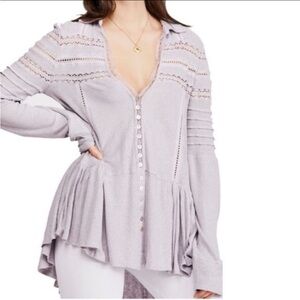 Free People button down aline Top